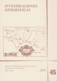 Investigaciones Geográficas. Núm. 45,  2008 | Biblioteca Virtual Miguel de Cervantes
