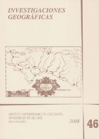 Investigaciones Geográficas. Núm. 46, 2008 | Biblioteca Virtual Miguel de Cervantes