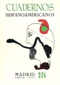 Portada:Cuadernos Hispanoamericanos. Núm. 274, abril 1973