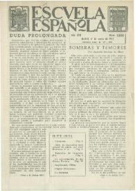 Escuela española. Año XXII, núm. 1106, 4 de enero de 1962