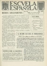 Escuela española. Año XXII, núm. 1110, 1 de febrero de 1962