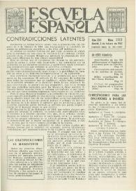 Escuela española. Año XXII, núm. 1111, 8 de febrero de 1962