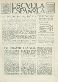 Escuela española. Año XXII, núm. 1112, 15 de febrero de 1962