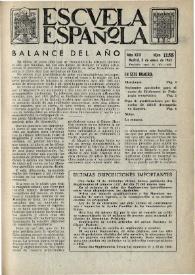 Escuela española. Año XXIII, núm. 1158, 3 de enero de 1963