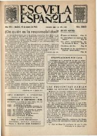 Escuela española. Año XXIII, núm. 1160, 18 de enero de 1963
