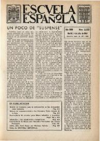 Portada:Escuela española. Año XXIII, núm. 1185, 4 de julio de 1963