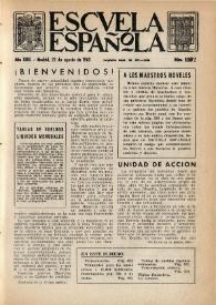 Portada:Escuela española. Año XXIII, núm. 1192, 22 de agosto de 1963