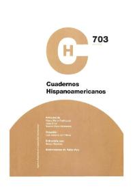 Portada:Cuadernos Hispanoamericanos. Núm. 703, enero 2009
