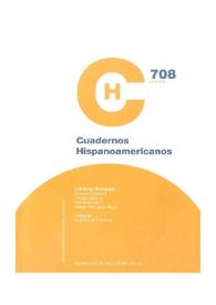 Portada:Cuadernos Hispanoamericanos. Núm. 708, junio 2009