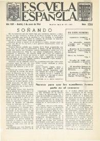 Escuela española. Año XXIV, núm. 1211, 2 de enero de 1964