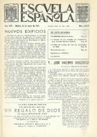 Escuela española. Año XXIV, núm. 1213, 16 de enero de 1964