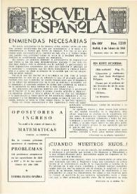 Escuela española. Año XXIV, núm. 1216, 6 de febrero de 1964 | Biblioteca Virtual Miguel de Cervantes