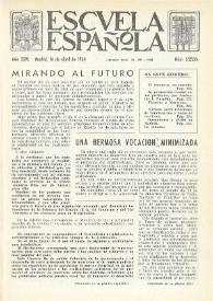 Portada:Escuela española. Año XXIV, núm. 1226, 16 de abril de 1964