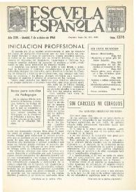 Portada:Escuela española. Año XXIV, núm. 1274, 2 de octubre de 1964