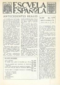 Portada:Escuela española. Año XXIV, núm. 1279, 21 de octubre de 1964