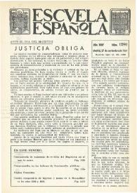 Portada:Escuela española. Año XXIV, núm. 1290, 27 de noviembre de 1964
