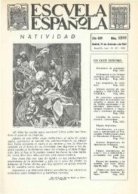 Portada:Escuela española. Año XXIV, núm. 1298, 24 de diciembre de 1964