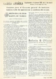 Escuela española. Año XXIV, Suplemento al núm. 1211 de enero de 1964