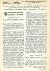 Escuela española. Año XXIV, 2º Suplemento al núm. 1211 de enero de 1964