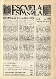 Escuela española. Año XXV, núm. 1302, 5 de enero de 1965
