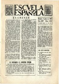 Portada:Escuela española. Año XXV, núm. 1354, 9 de julio de 1965