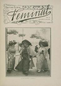 Portada:Feminal.  Any 1909, núm. 28 (25 juliol 1909)