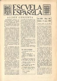 Escuela española. Año XXVI, núm. 1405, 12 enero de 1966