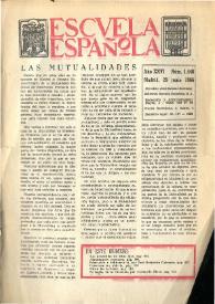 Portada:Escuela española. Año XXVI, núm. 1448, 29 de junio de 1966