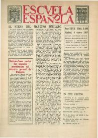 Escuela española. Año XXVII, núm. 1498, 4 de enero de 1967