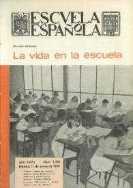 Escuela española. Año XXVII, núm. 1500, 11 de enero de 1967 | Biblioteca Virtual Miguel de Cervantes