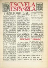 Escuela española. Año XXVII, núm. 1504, 25 de enero de 1967