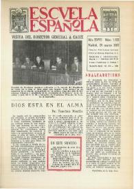 Portada:Escuela española. Año XXVII, núm. 1522, 29 de marzo de 1967