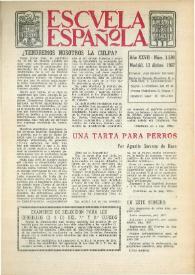 Portada:Escuela española. Año XXVII, núm. 1596, 13 de diciembre de 1967