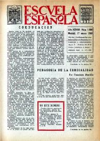 Escuela española. Año XXVIII, núm. 1606, 17 de enero de 1968