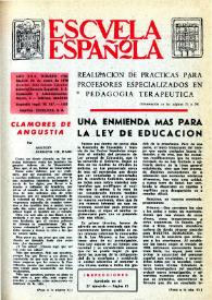 Escuela española. Año XXX, núm. 1792, 23 de enero de 1970