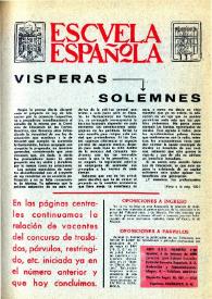 Portada:Escuela española. Año XXX, núm. 1795, 4 de febrero de 1970