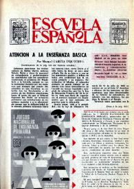 Portada:Escuela española. Año XXX, núm. 1834, 24 de junio de 1970