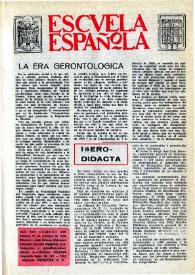Portada:Escuela española. Año XXX, núm. 1870, 21 de octubre de 1970