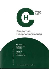 Portada:Cuadernos Hispanoamericanos. Núm. 720, junio 2010
