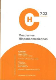 Portada:Cuadernos Hispanoamericanos. Núm. 723, septiembre 2010