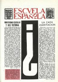 Escuela española. Año XXXI, núm. 1894-95, 22 de enero de 1971