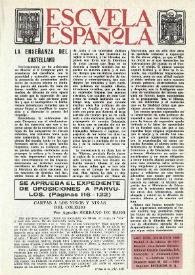 Escuela española. Año XXXI, núm. 1898, 4 de febrero de 1971