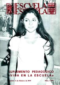 Escuela española. Año XXXI, núm. 1899, 5 de febrero de 1971