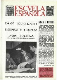 Escuela española. Año XXXI, núm. 1900-1901, 10 de febrero de 1971