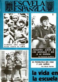 Portada:Escuela española. Año XXXI, núm. 1907, 5 de marzo de 1971