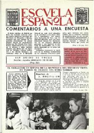 Portada:Escuela española. Año XXXI, núm. 1908, 10 de marzo de 1971