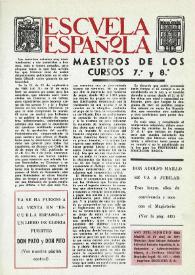 Portada:Escuela española. Año XXXI, núm. 1922, 23 de abril de 1971