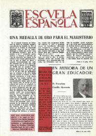 Portada:Escuela española. Año XXXI, núm. 1926, 7 de mayo de 1971