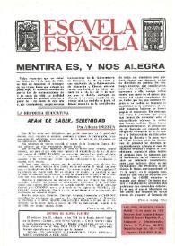 Portada:Escuela española. Año XXXI, núm. 1929-30, 19 de mayo de 1971
