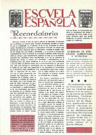 Portada:Escuela española. Año XXXI, núm. 1938, 18 de junio de 1971